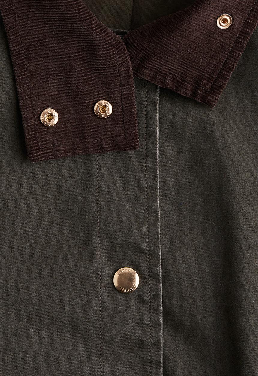 H&M - Oversized cargo jacket - dark khaki green