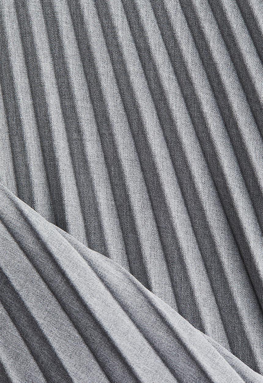H&M - Pleated mini skort - grey