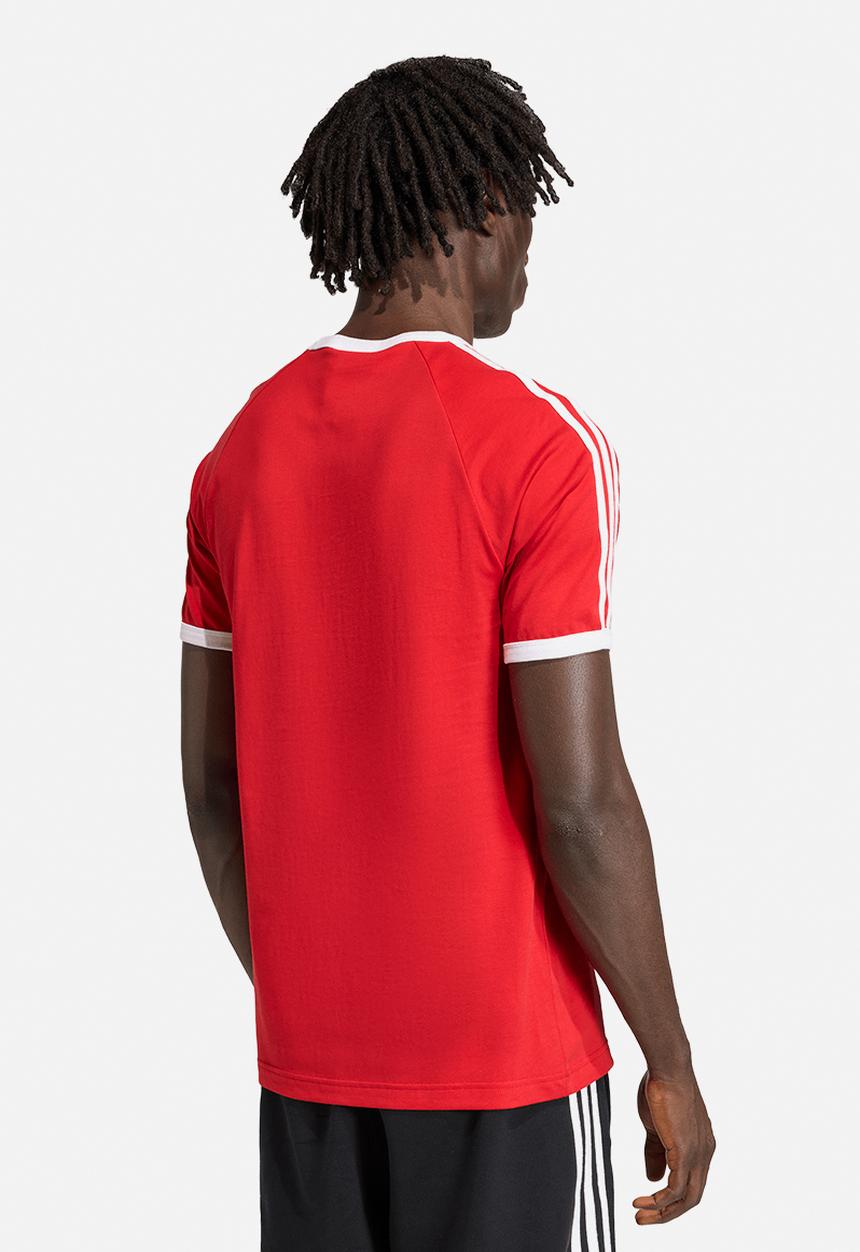 adidas Originals - 3-STRIPES Slim Ringer Tee - Red