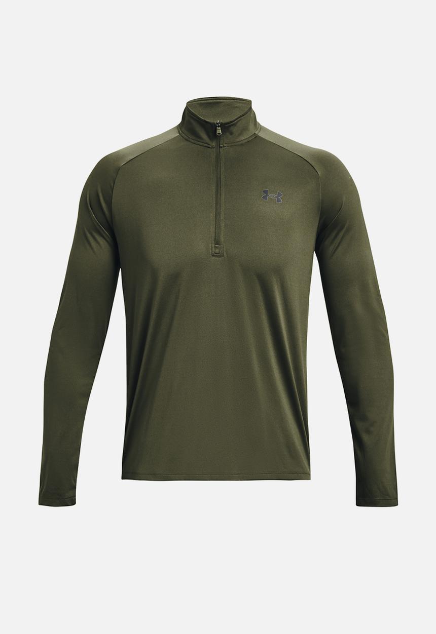 Under Armour - UA Tech 2.0 1/2 Zip - Marine OD Green & Black