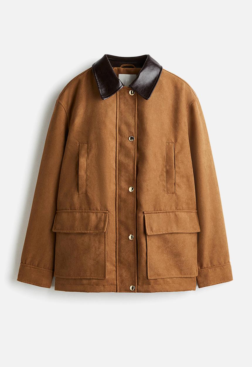 H&M - Oversized jacket - dark beige