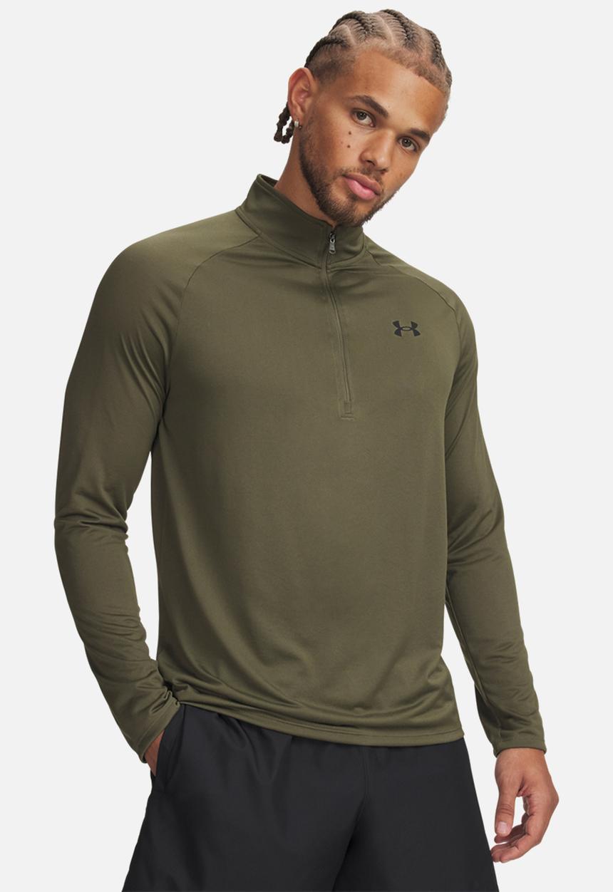 Under Armour - UA Tech 2.0 1/2 Zip - Marine OD Green & Black