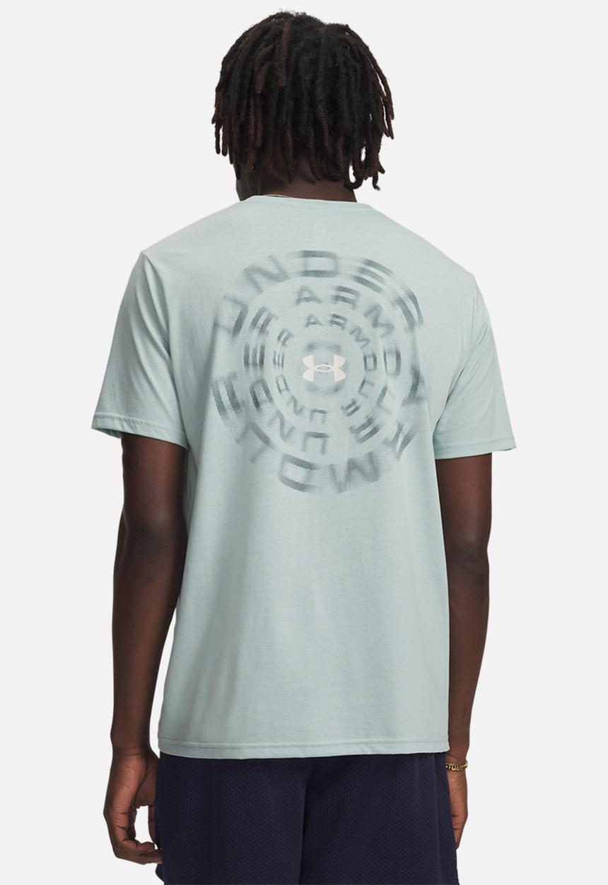 Under Armour - UA Blur Wordmark Short Sleeve - Enamel blue & stone