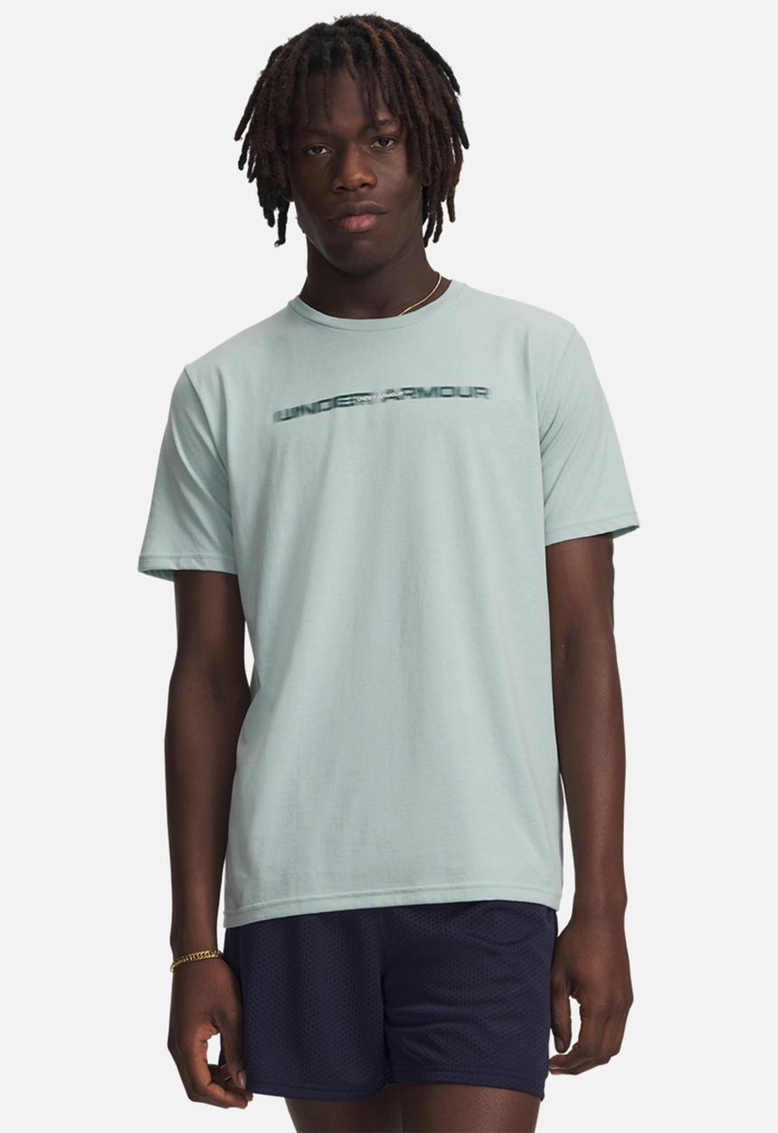 Under Armour - UA Blur Wordmark Short Sleeve - Enamel blue & stone