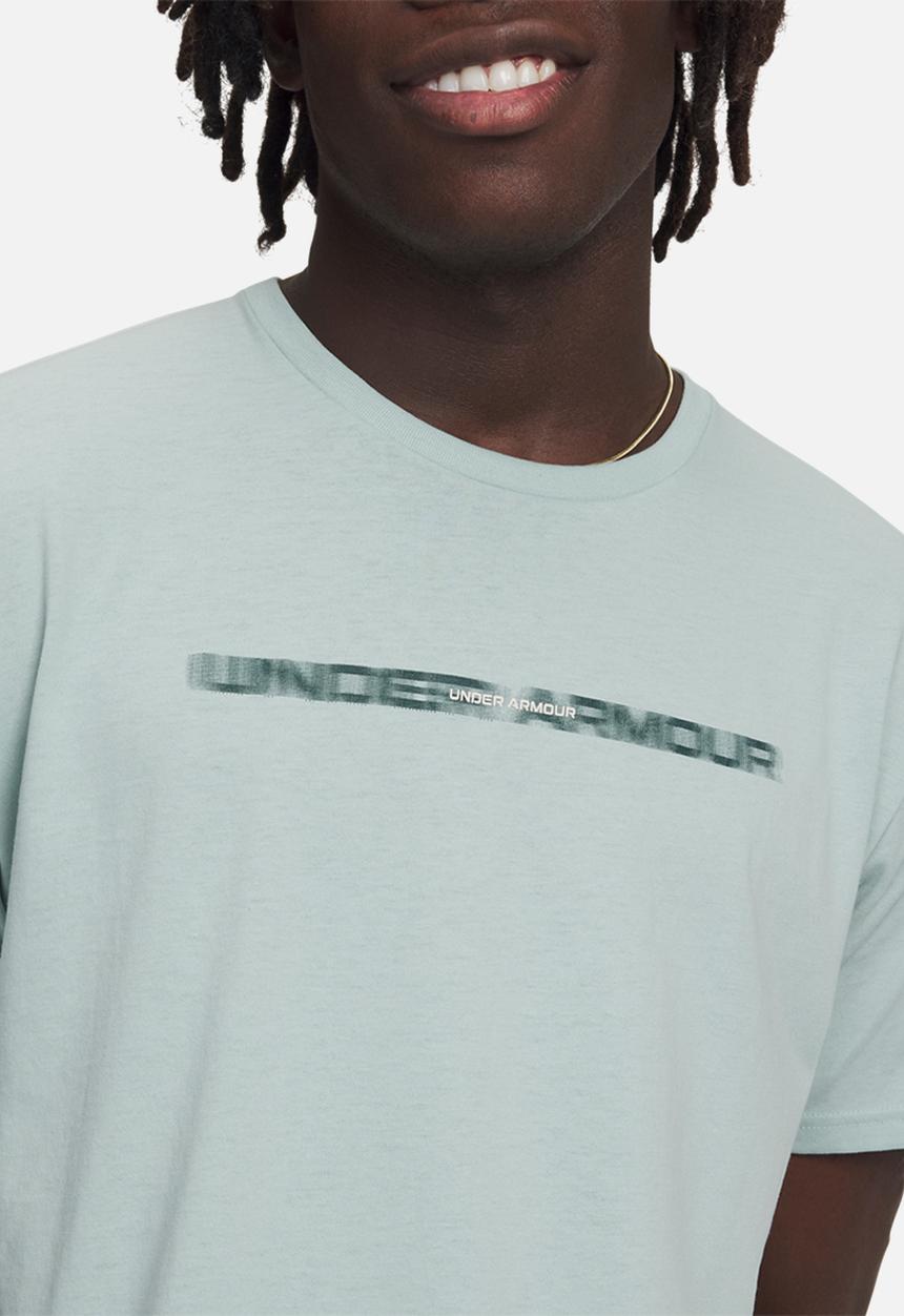 Under Armour - UA Blur Wordmark Short Sleeve - Enamel blue & stone