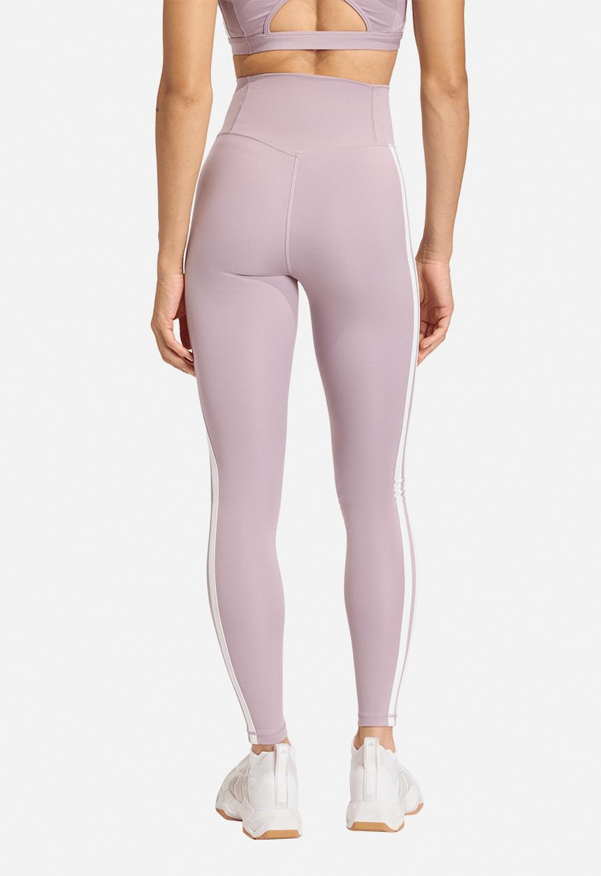 adidas Performance - Opt Ess 3S Leggings - Preloved Fig/White