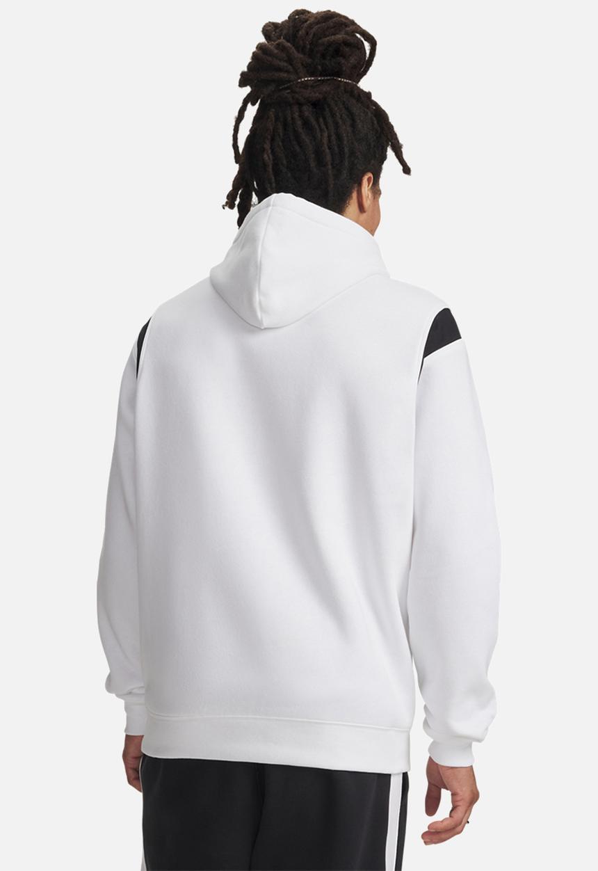Under Armour - UA Rival Fleece Nov Hoodie - White & Black 