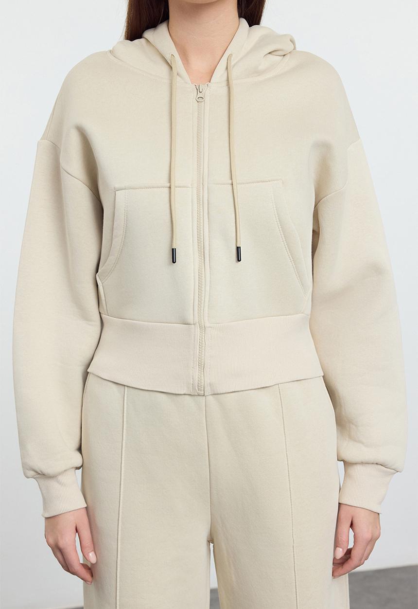 Trendyol - 3-Piece Tracksuit Set - Beige