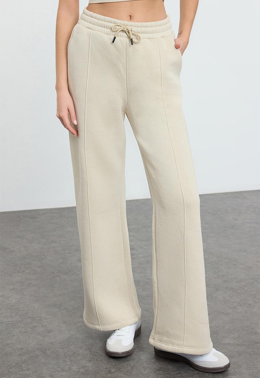 Trendyol - 3-Piece Tracksuit Set - Beige