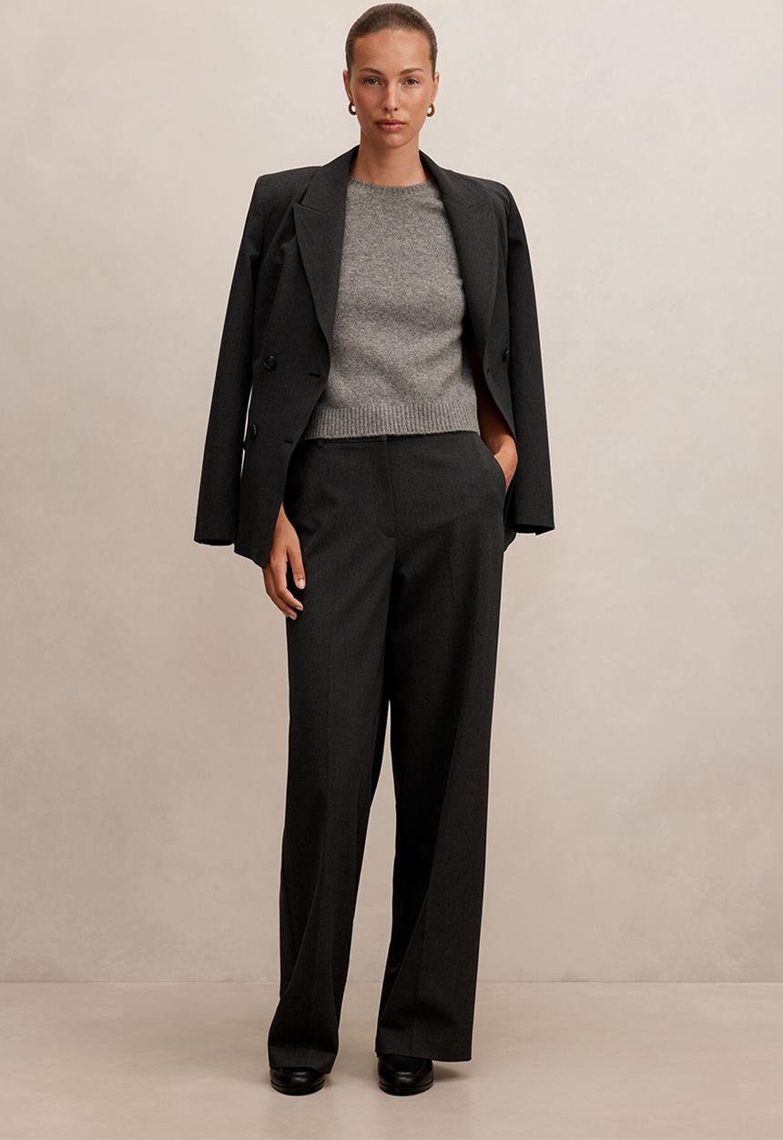 Forever New - Samantha straight leg pants in charcoal suit