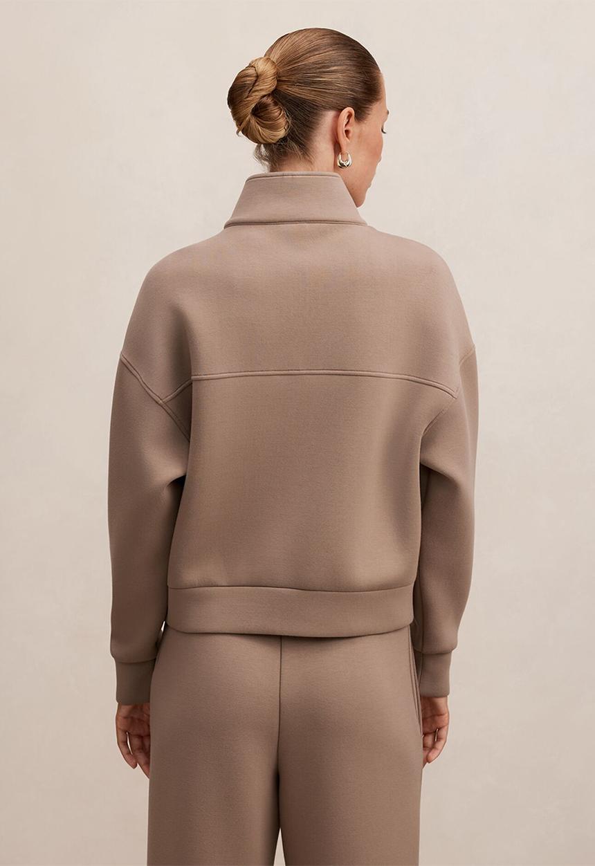 Forever New - Heidi seam detail lounge jumper in pine bark
