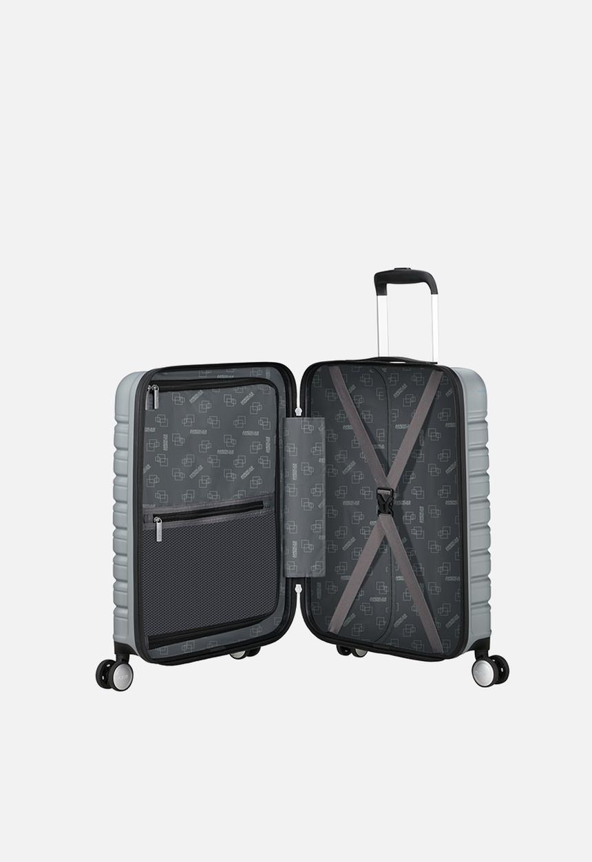 American Tourister - AT FLASHLINE SPINNER 55CM FRONTLOADER SKY SILVER