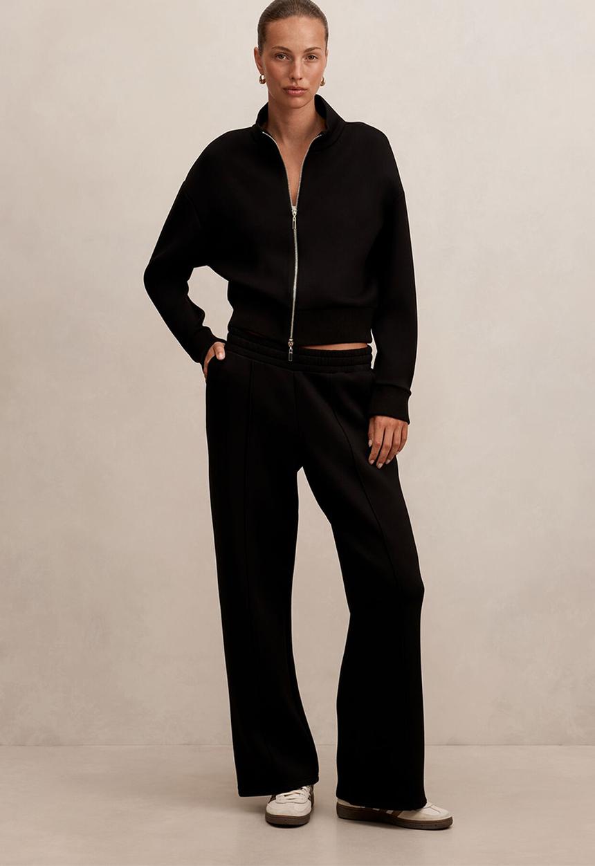 Forever New - Hunter wide leg lounge pants in black