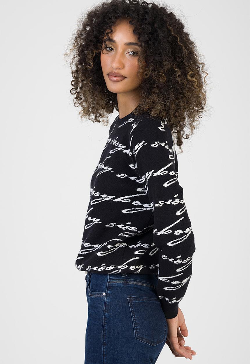 SISSY BOY - See Me Knit Sweater - Black/Off White
