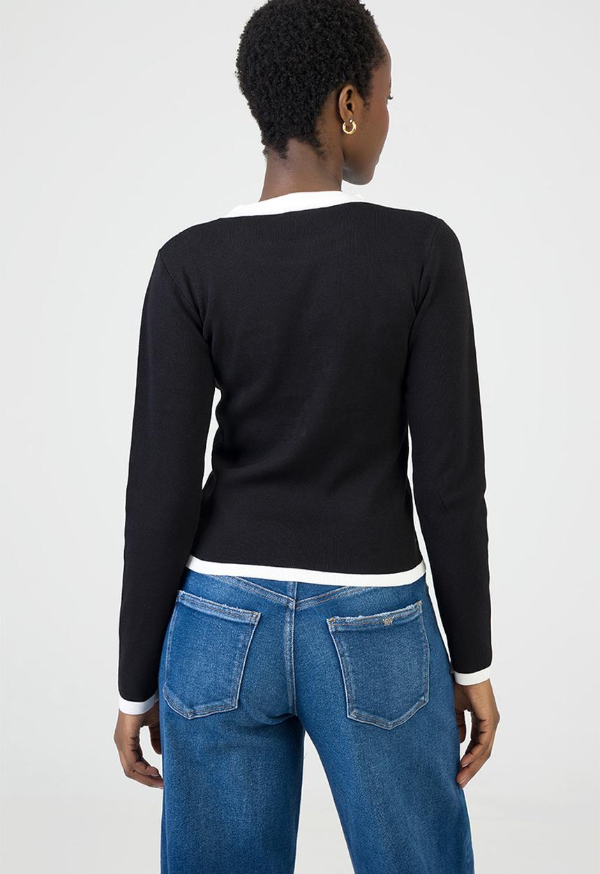 SISSY BOY - City Lights Knit Top - Black/Off White