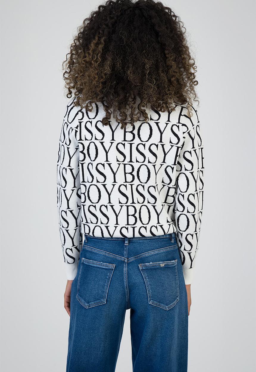 SISSY BOY - Chelsea Knit Sweater - Off White/Black