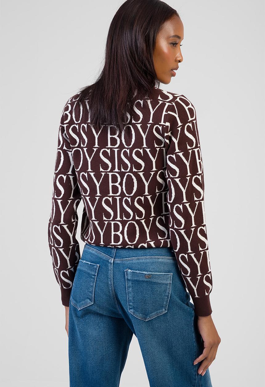 SISSY BOY - Chelsea Knit Sweater - Brown/Cream
