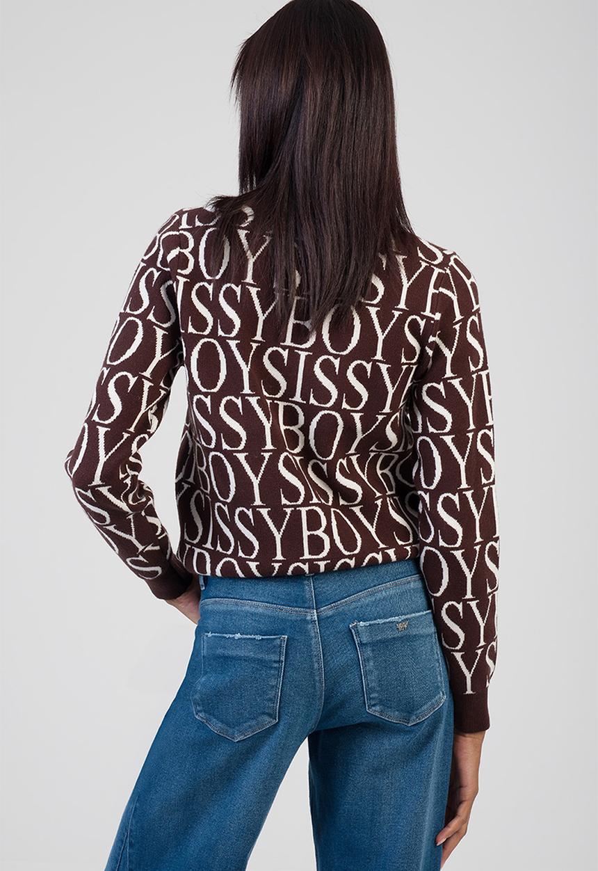 SISSY BOY - Chelsea Knit Sweater - Brown/Cream