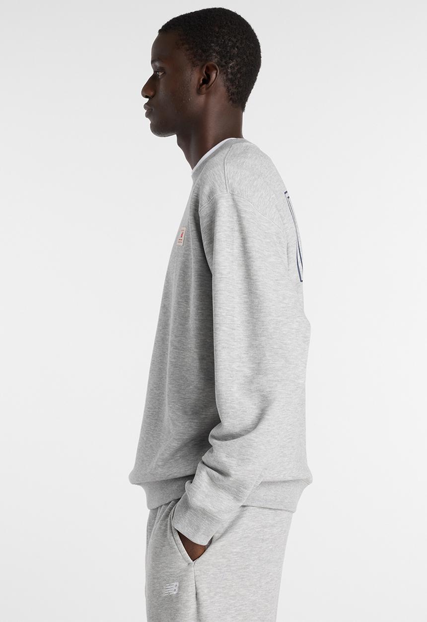 New Balance  - New Balance Woven Label Crew - Grey