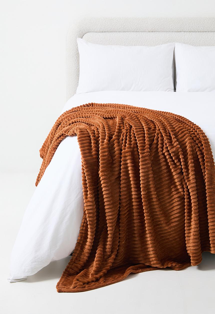 H&S - Elmwood Luxe Blanket 160x130 - Clay