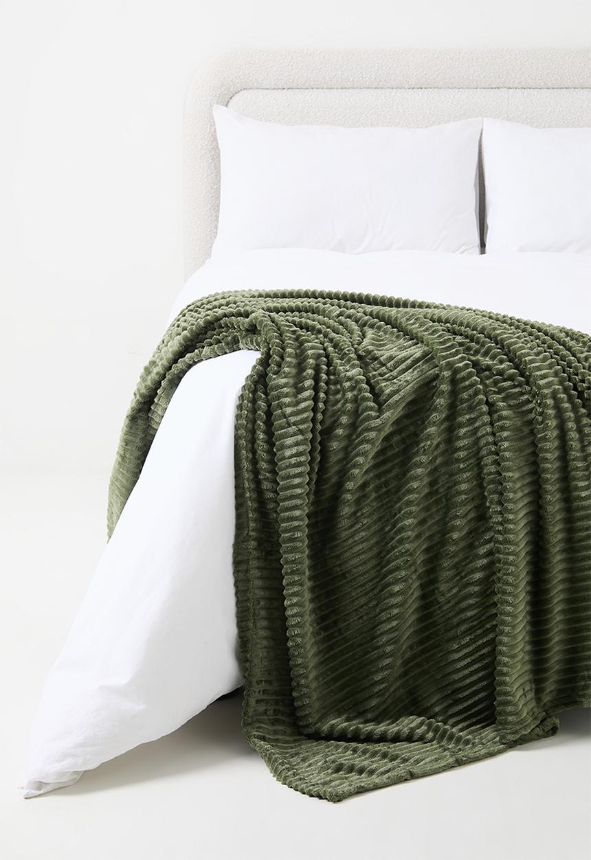 H&S - Elmwood Luxe Blanket 160x130 - Bark