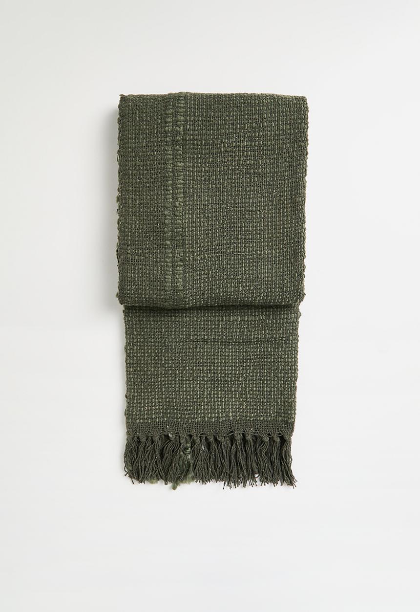 H&S - Plaid Cotton Slub - Olive