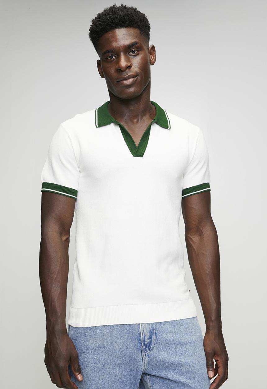 Levi’s® - Varsity flatknit polo - egret