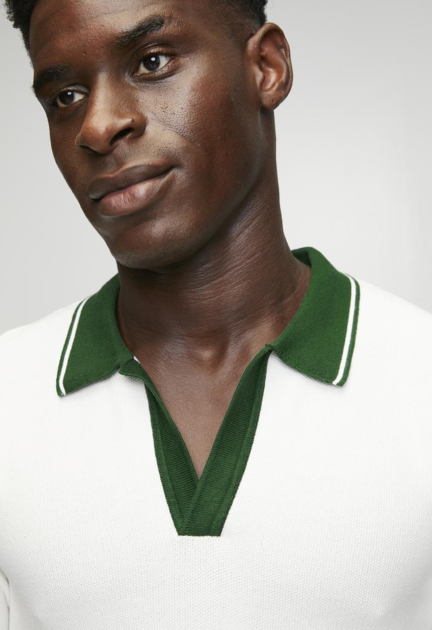 Levi’s® - Varsity flatknit polo - egret