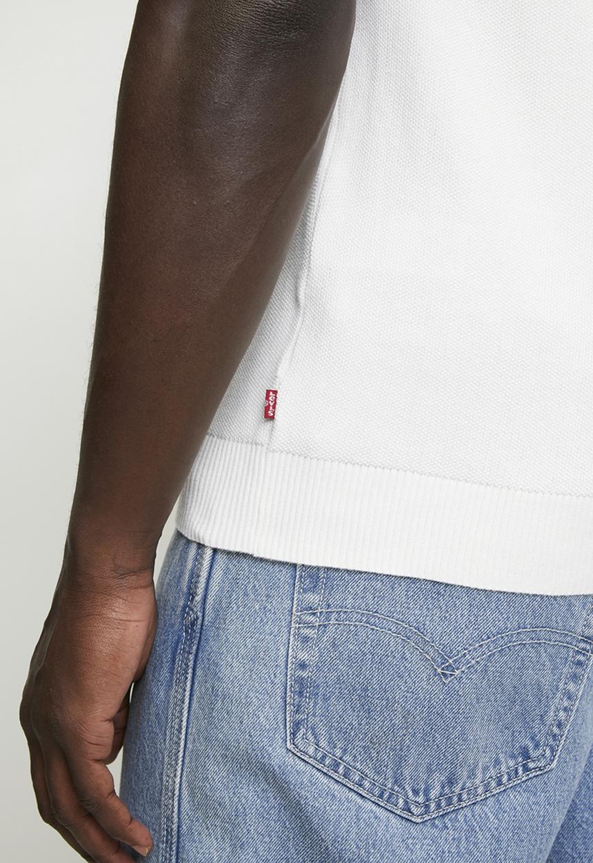 Levi’s® - Varsity flatknit polo - egret