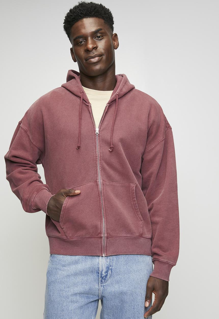 Levi’s® - Hayes boxy full zip - grunge wash roan rouge