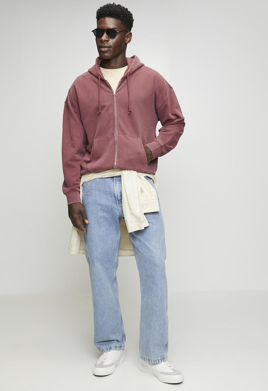 Levi’s® - Hayes boxy full zip - grunge wash roan rouge