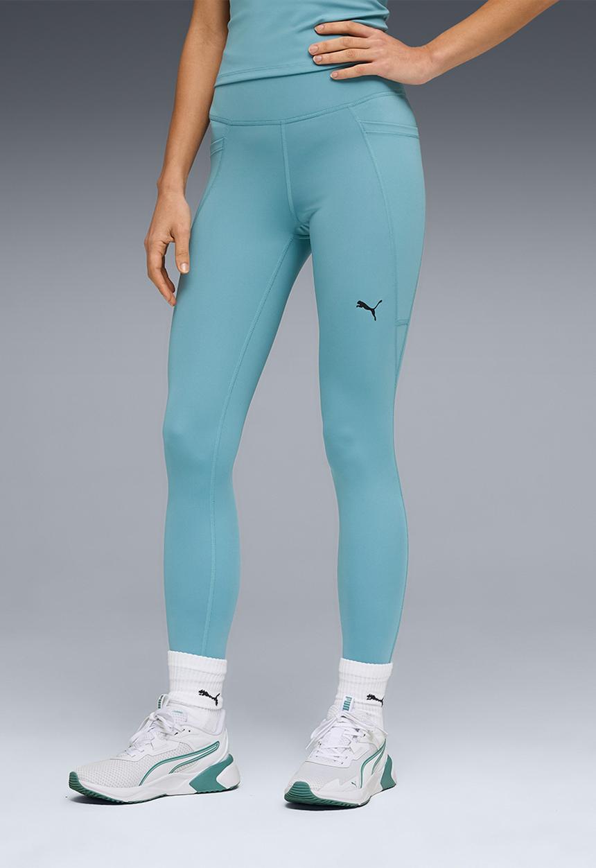 PUMA - W Tad Essential Tight - Hw 7/8 Baltic Se - Baltic Sea Blue