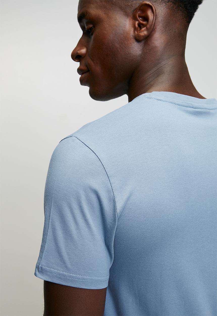 POLO - Lucas Essential Crew Neck Short Sleeve Tee - Blue