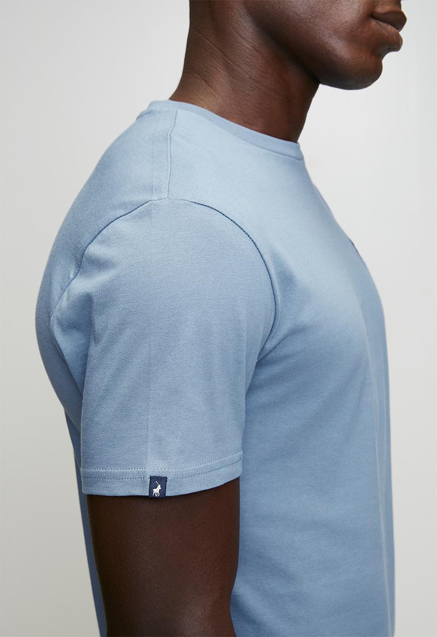 POLO - Lucas Essential Crew Neck Short Sleeve Tee - Blue