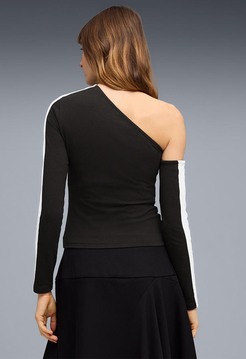 PUMA - T7 Asymmetric Longsleeveck - Puma Black