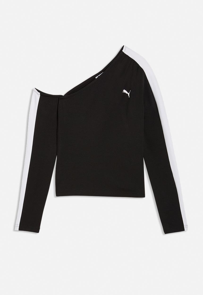 PUMA - T7 Asymmetric Longsleeveck - Puma Black
