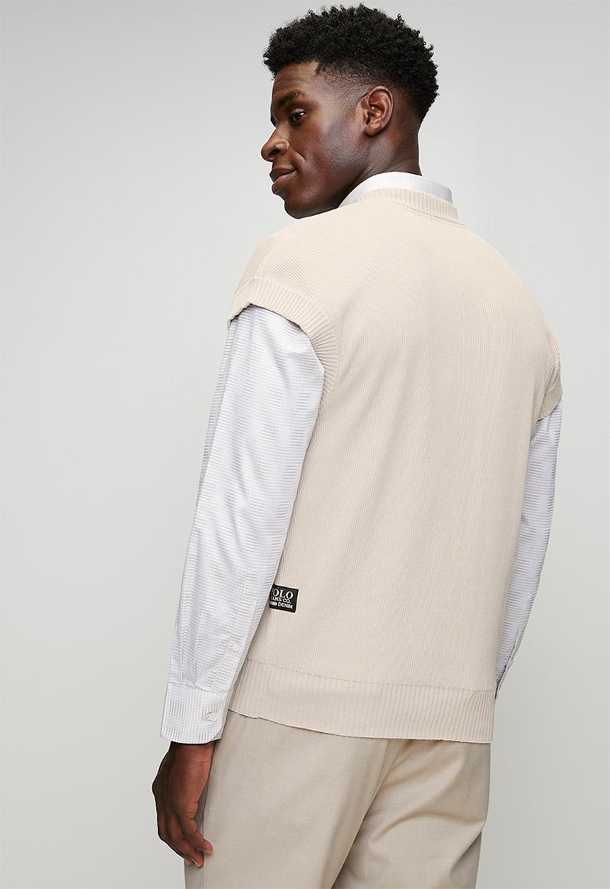 POLO - Riky Pjc Sleeveless Knitwear - Stone