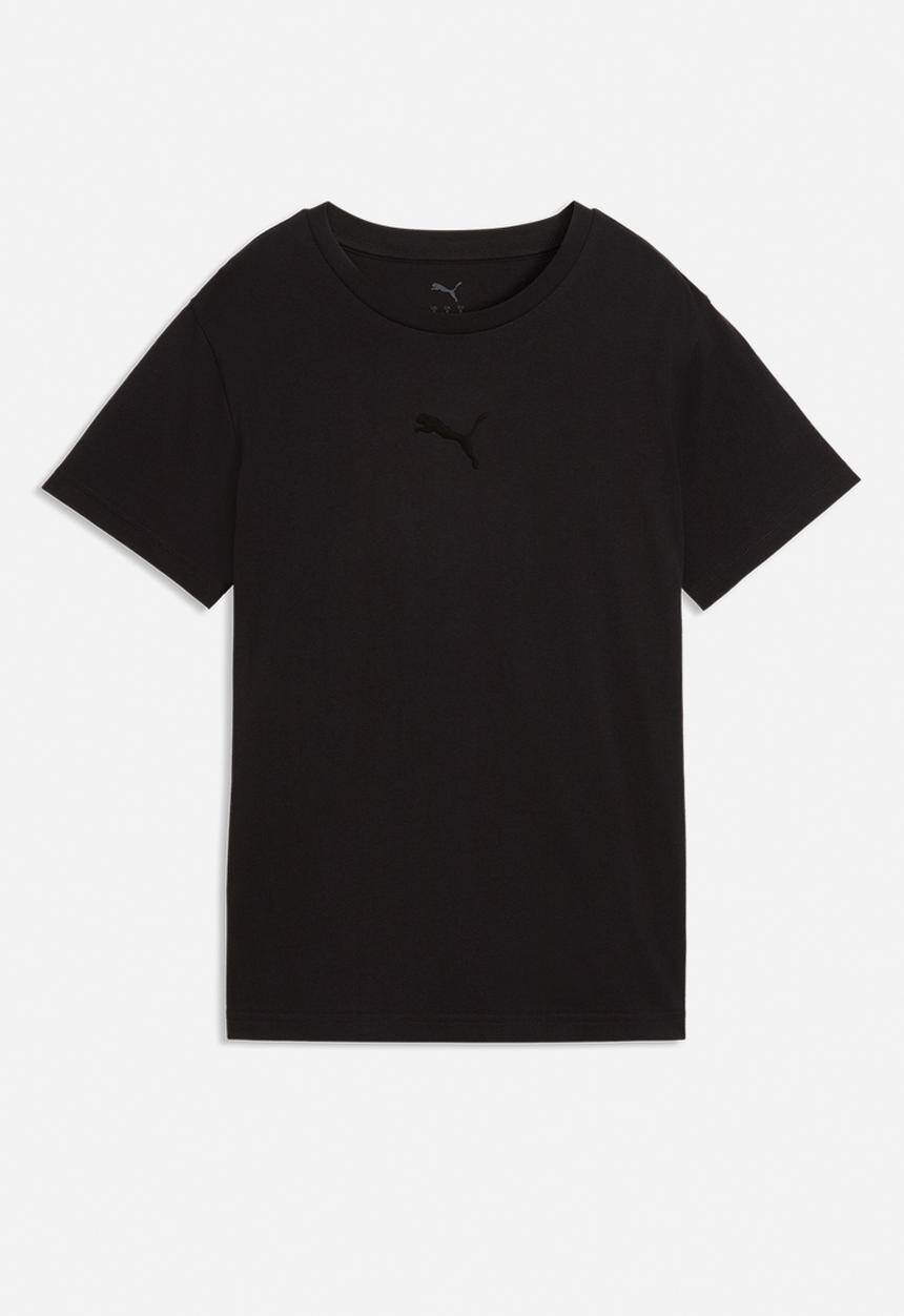 PUMA - Ess Elevated Comfort Logo Tee W - Puma Black