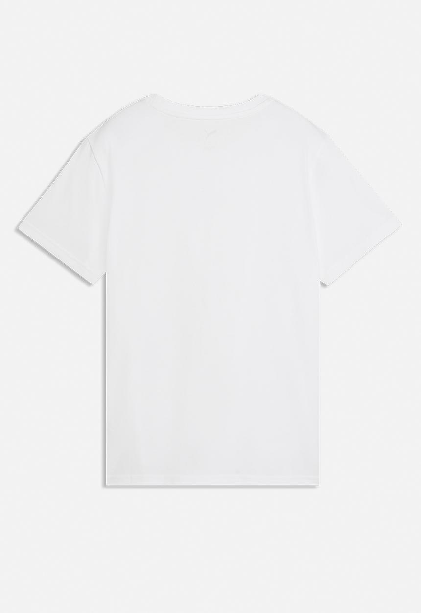 PUMA - Ess Elevated Comfort Logo Tee W Whi - Puma White