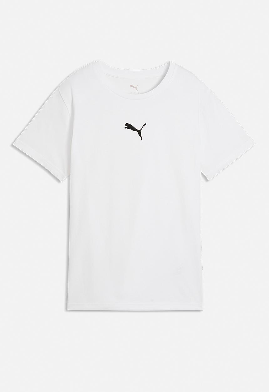 PUMA - Ess Elevated Comfort Logo Tee W Whi - Puma White