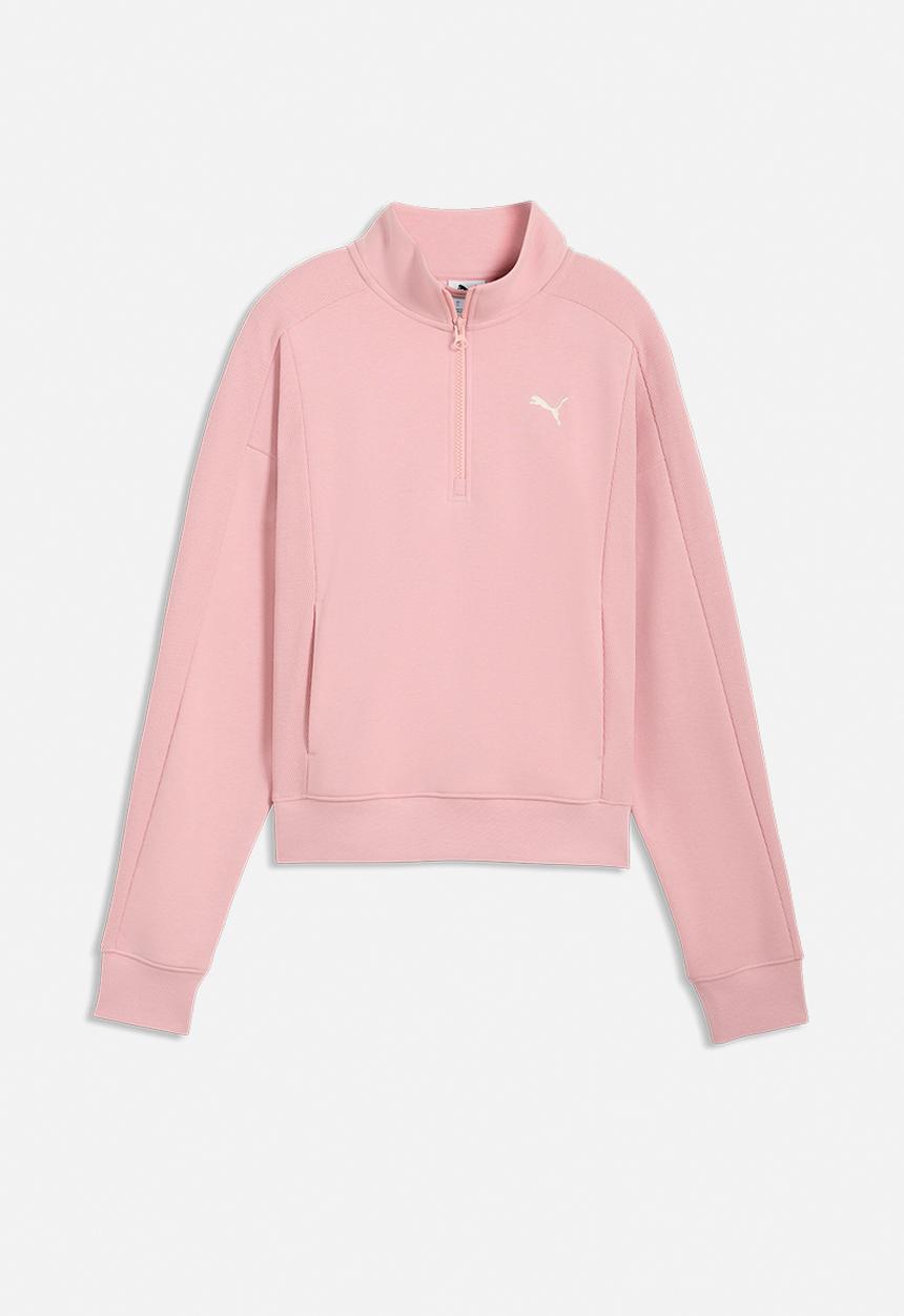 PUMA - Puma Class Relaxed Half-Zip Crew Rosy Ou - Rosy Outlook