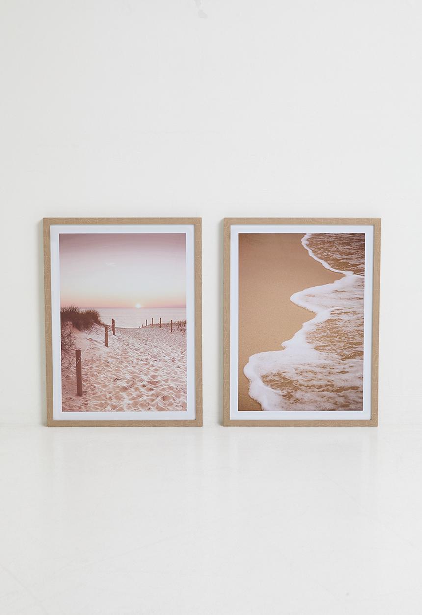 Sixth Floor - Tranquil Flow Set of 2 - Natural Frame
