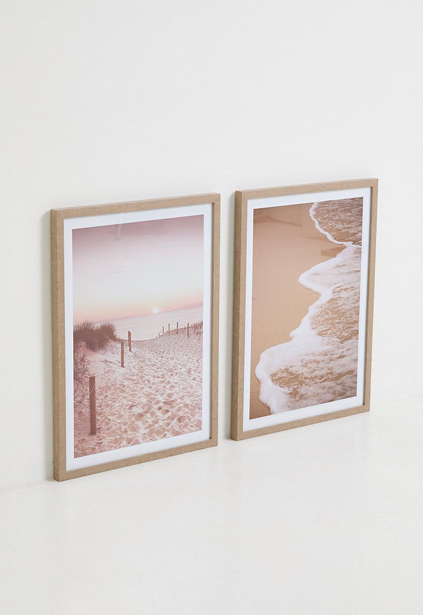 Sixth Floor - Tranquil Flow Set of 2 - Natural Frame