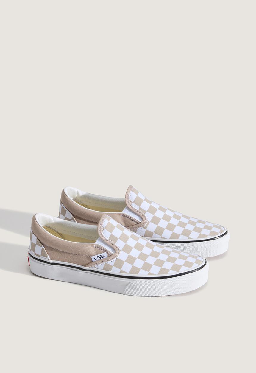 Vans - Classic Slip on - Colour Theory Checkerboard Mushroom