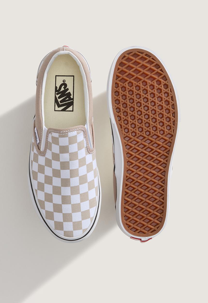 Vans - Classic Slip on - Colour Theory Checkerboard Mushroom