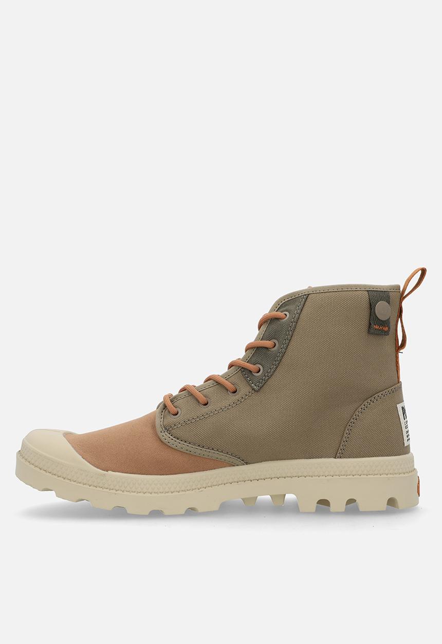 Palladium - Pampa Detroit Zip Su - Dusky Green/ Dear Brown