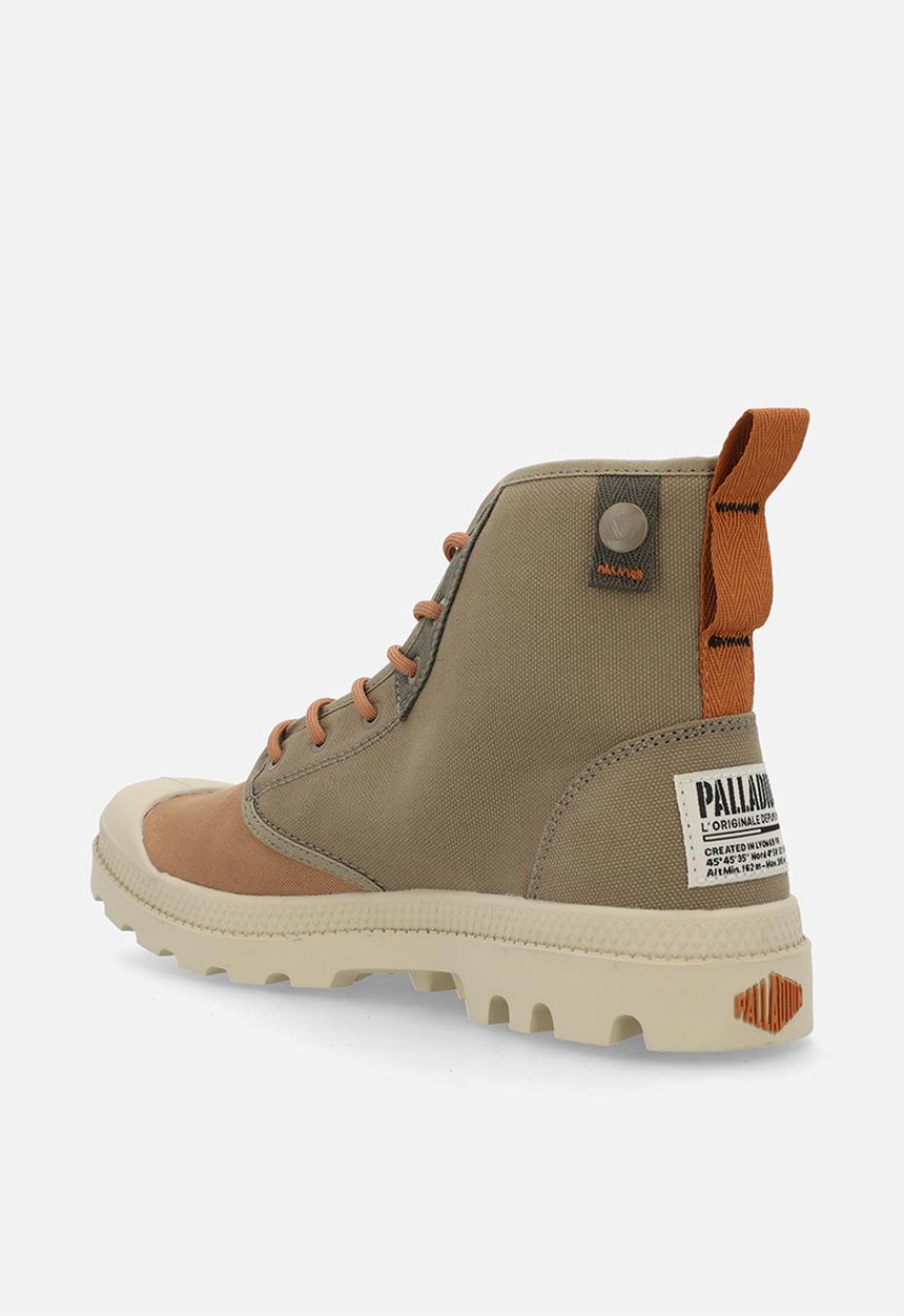 Palladium - Pampa Detroit Zip Su - Dusky Green/ Dear Brown