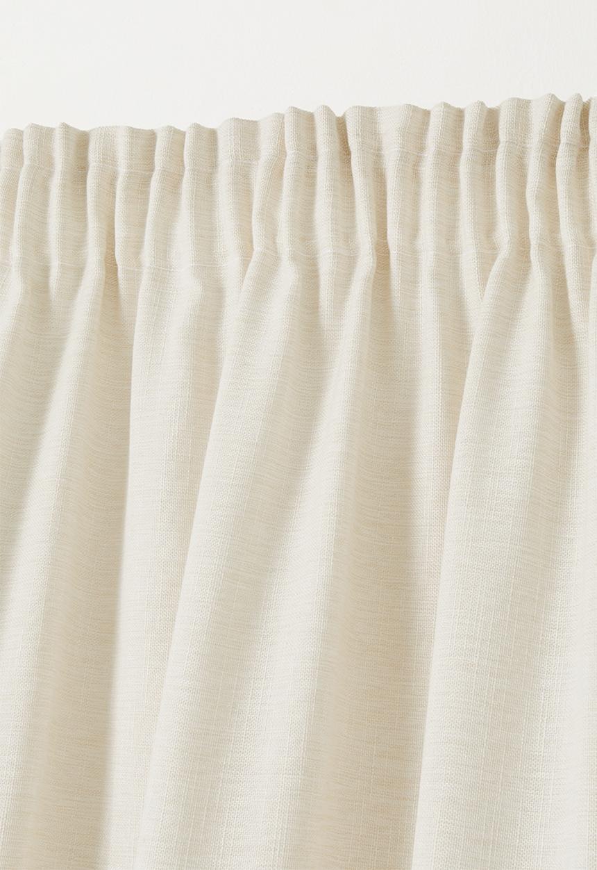 Sixth Floor - Lux Slub Lined Curtain Taped - Ivory
