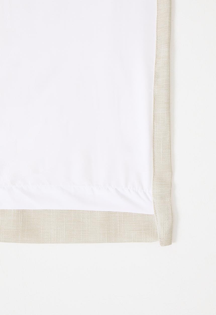 Sixth Floor - Lux Slub Lined Curtain Taped - Ivory