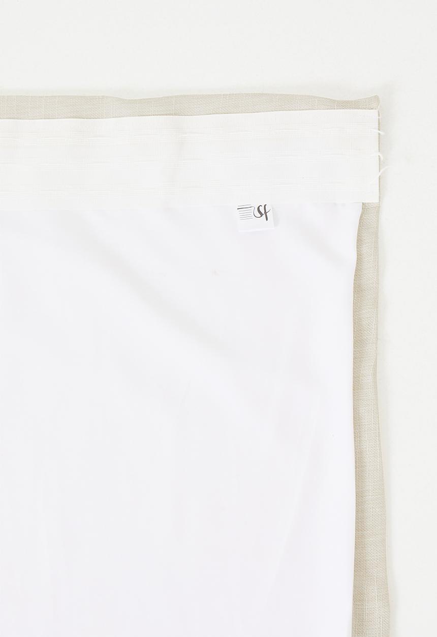 Sixth Floor - Lux Slub Lined Curtain Taped - Ivory